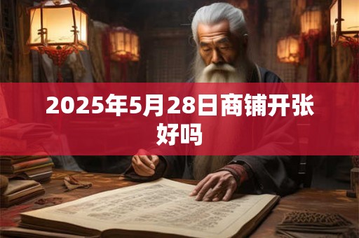 2025年5月28日商铺开张好吗