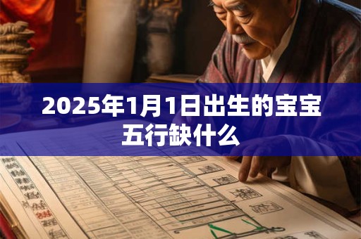 2025年1月1日出生的宝宝五行缺什么