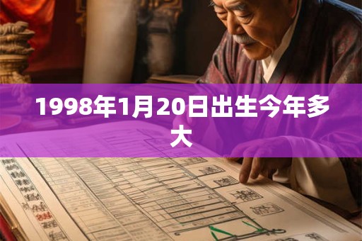 1998年1月20日出生今年多大