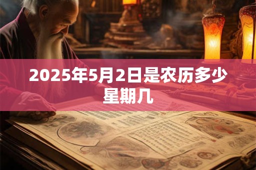 2025年5月2日是农历多少星期几