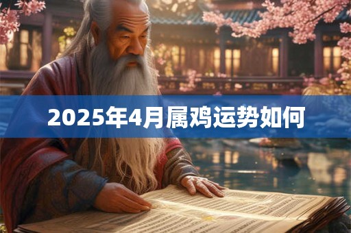 2025年4月属鸡运势如何
