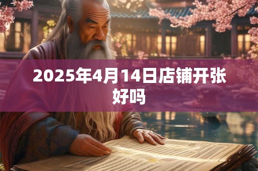 2025年4月14日店铺开张好吗