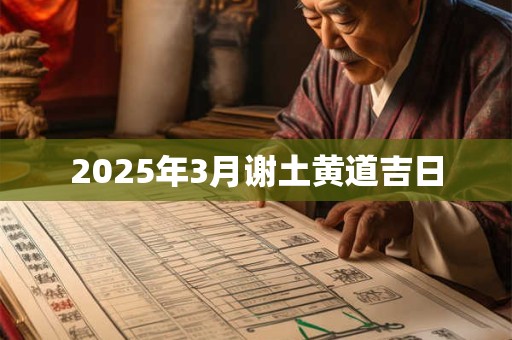 2025年3月谢土黄道吉日