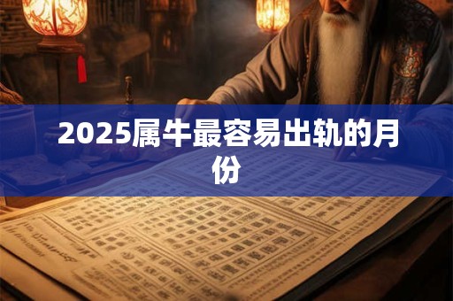 2025属牛最容易出轨的月份
