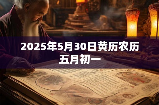 2025年5月30日黄历农历五月初一