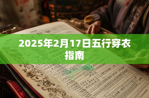 2025年2月17日五行穿衣指南
