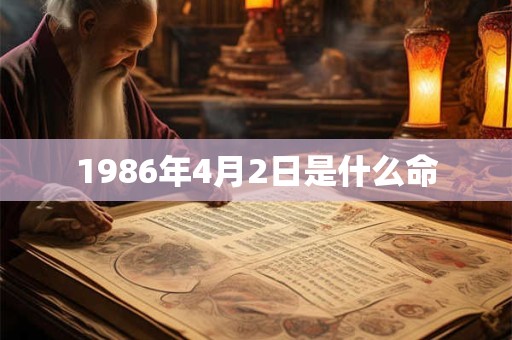 1986年4月2日是什么命