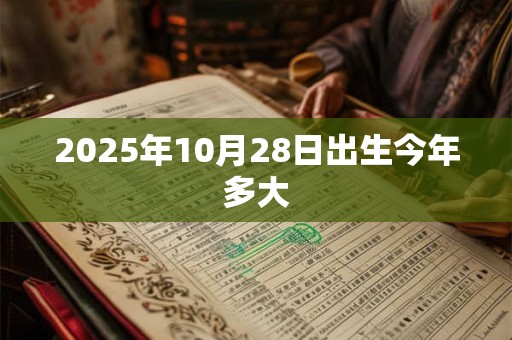 2025年10月28日出生今年多大