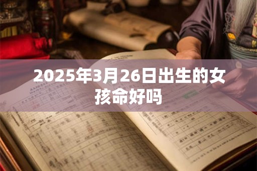 2025年3月26日出生的女孩命好吗