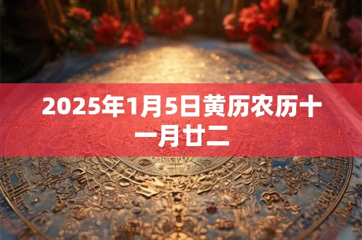 2025年1月5日黄历农历十一月廿二