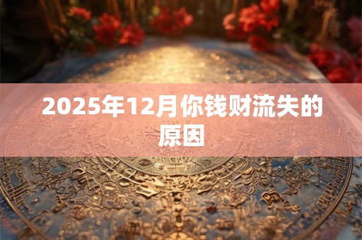2025年12月你钱财流失的原因