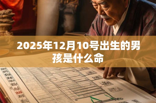 2025年12月10号出生的男孩是什么命