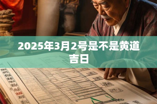 2025年3月2号是不是黄道吉日