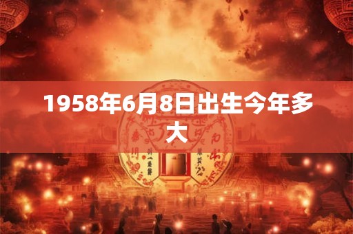 1958年6月8日出生今年多大