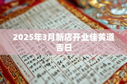 2025年3月新店开业佳黄道吉日