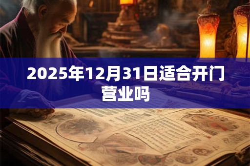 2025年12月31日适合开门营业吗