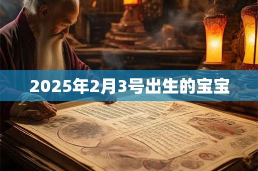 2025年2月3号出生的宝宝