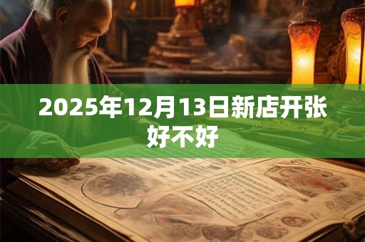 2025年12月13日新店开张好不好