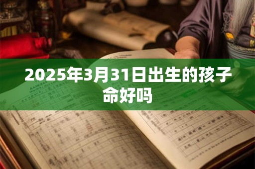 2025年3月31日出生的孩子命好吗