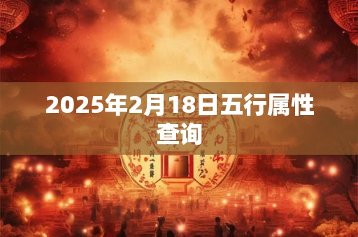 2025年2月18日五行属性查询