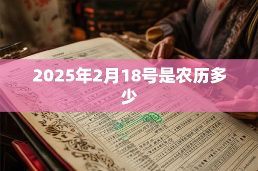 2025年2月18号是农历多少