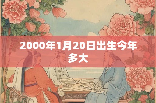 2000年1月20日出生今年多大 2000年1月20日出生今年多大