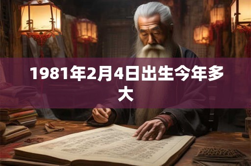 1981年2月4日出生今年多大