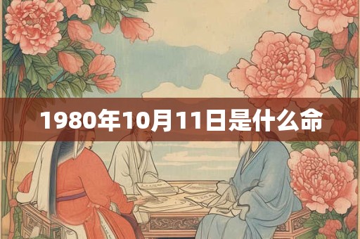 1980年10月11日是什么命