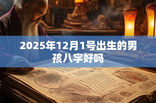 2025年12月1号出生的男孩八字好吗
