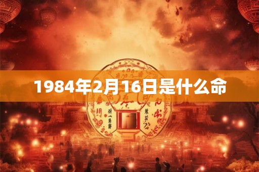 1984年2月16日是什么命