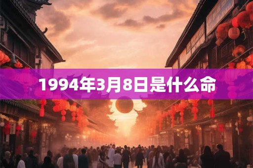 1994年3月8日是什么命