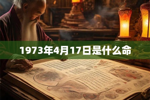 1973年4月17日是什么命