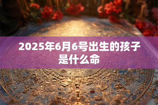2025年6月6号出生的孩子是什么命