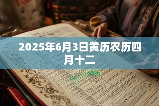 2025年6月3日黄历农历四月十二