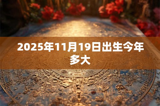 2026年11月19日出生今年多大