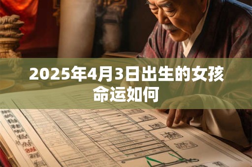 2025年4月3日出生的女孩命运如何