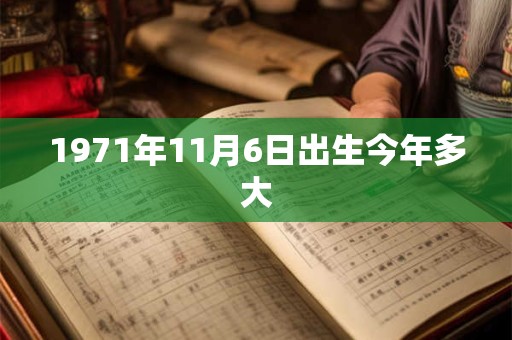 1971年11月6日出生今年多大