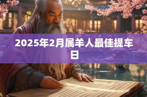 2025年2月属羊人最佳提车日