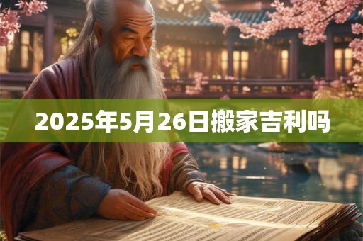 2025年5月26日搬家吉利吗