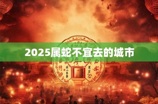 2025属蛇不宜去的城市