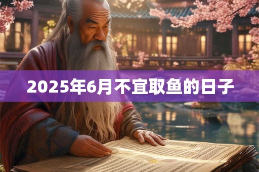 2025年6月不宜取鱼的日子