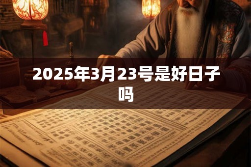 2025年3月23号是好日子吗