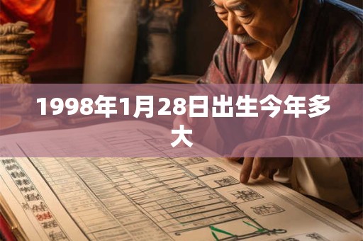 1998年1月28日出生今年多大