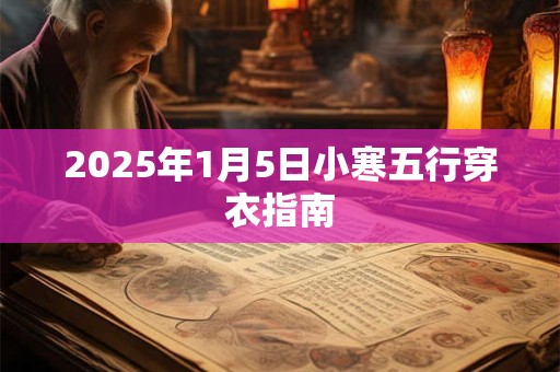 2025年1月5日小寒五行穿衣指南