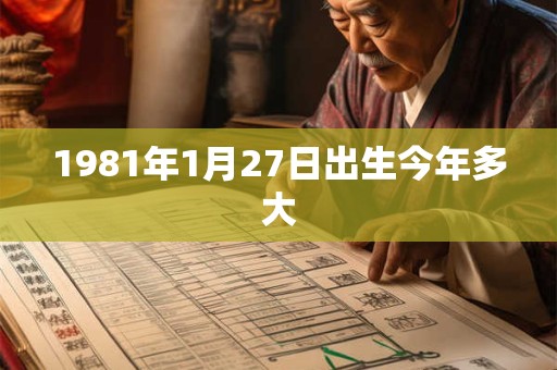 1981年1月27日出生今年多大