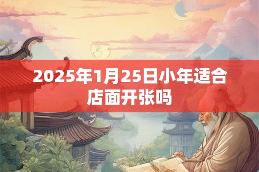 2025年1月25日小年适合店面开张吗