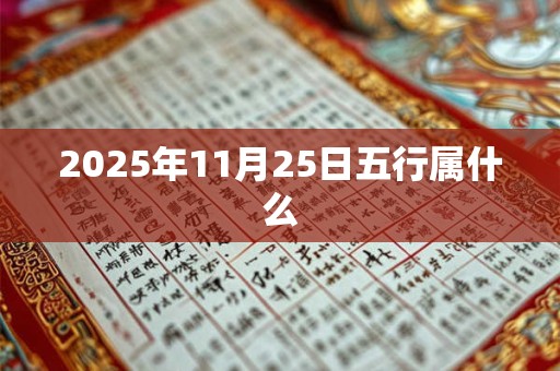 2025年11月25日五行属什么