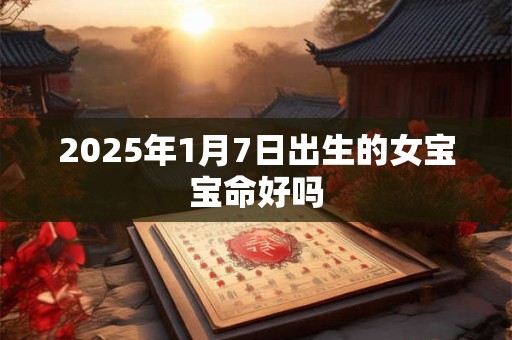 2025年1月7日出生的女宝宝命好吗