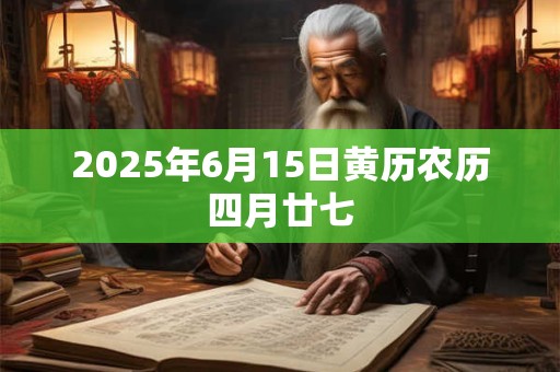 2025年6月15日黄历农历四月廿七