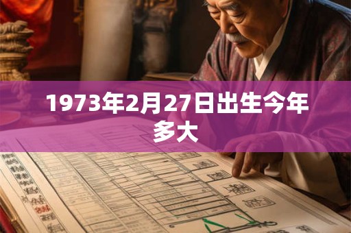 1973年2月27日出生今年多大
